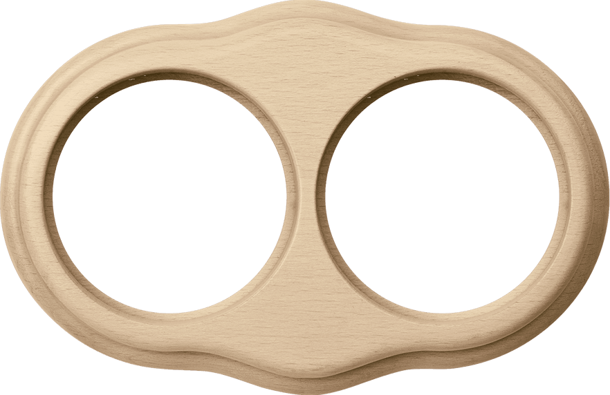 Werkel WL20-frame-02 / Рамка на 2 поста (светлый бук)