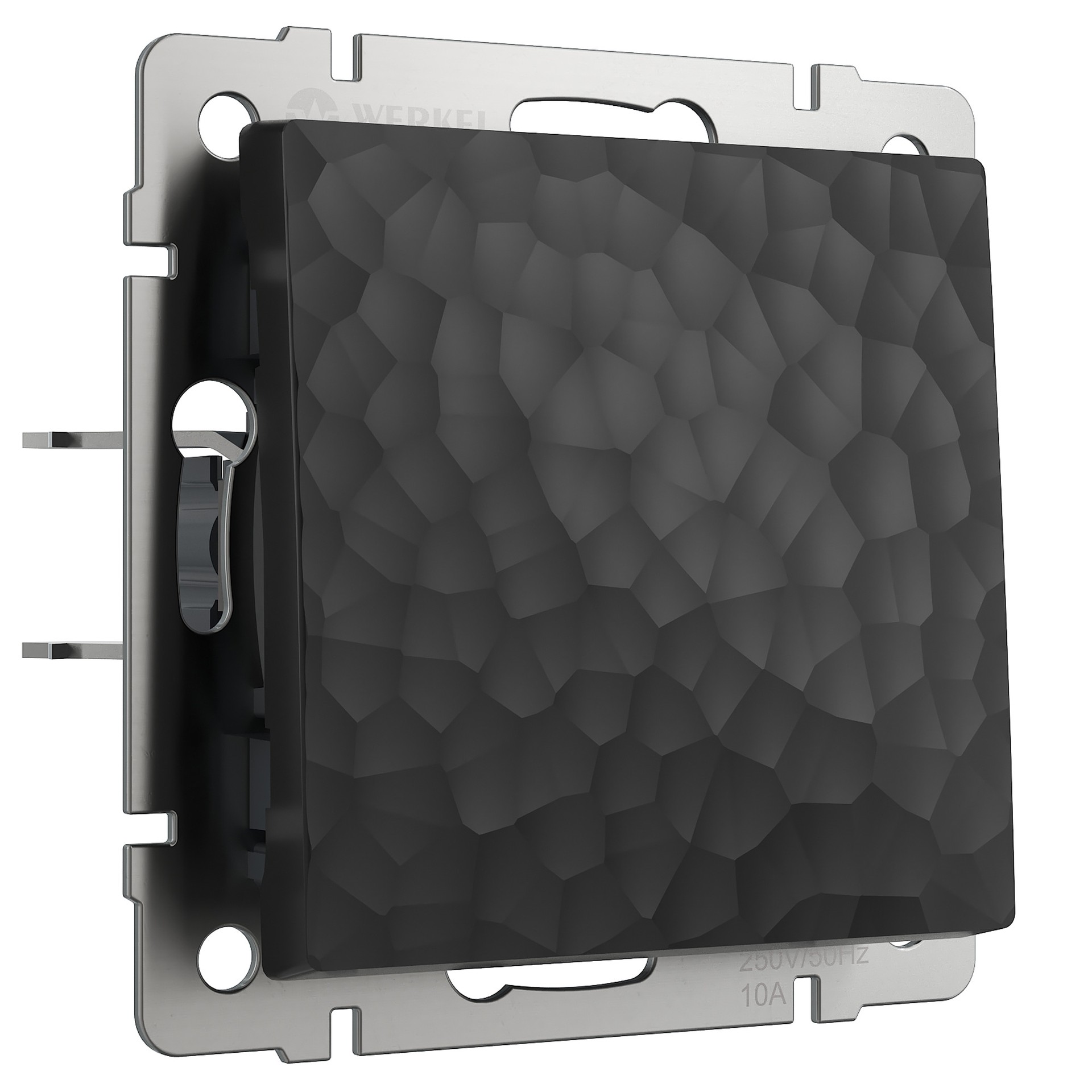 Выключатель Werkel W1210008/ Выключатель одноклавишный (hammer черный)