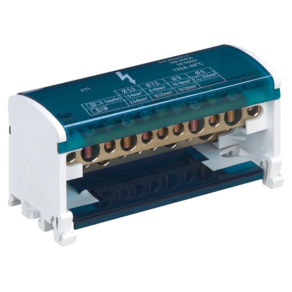 Шины на DIN-рейку в корпусе (кросс-модуль) 4х15 3L+PEN , Stekker LD505-415 39685