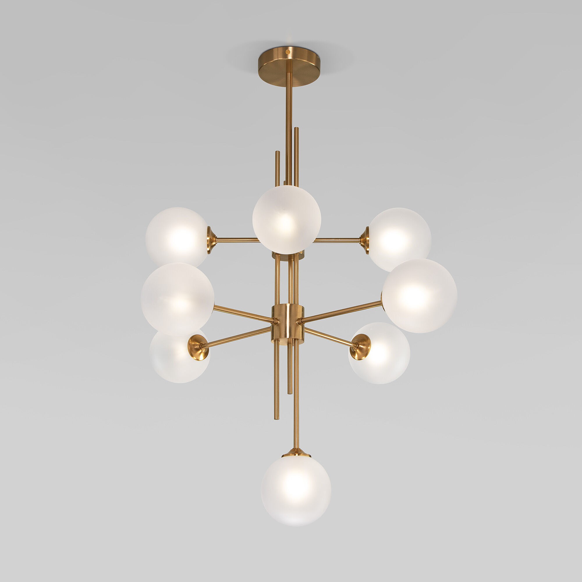 Потолочная люстра Eurosvet Volver 50383 латунь Smart