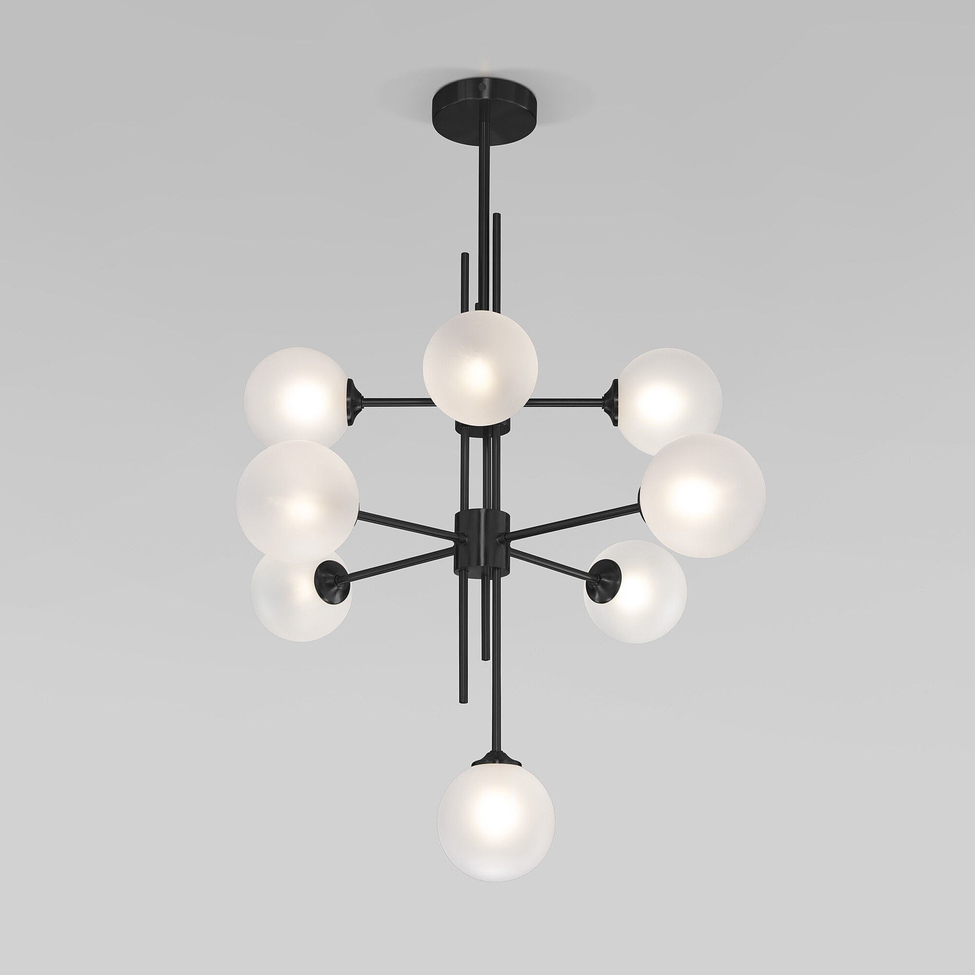 Потолочная люстра Eurosvet Volver 50383 черный Smart