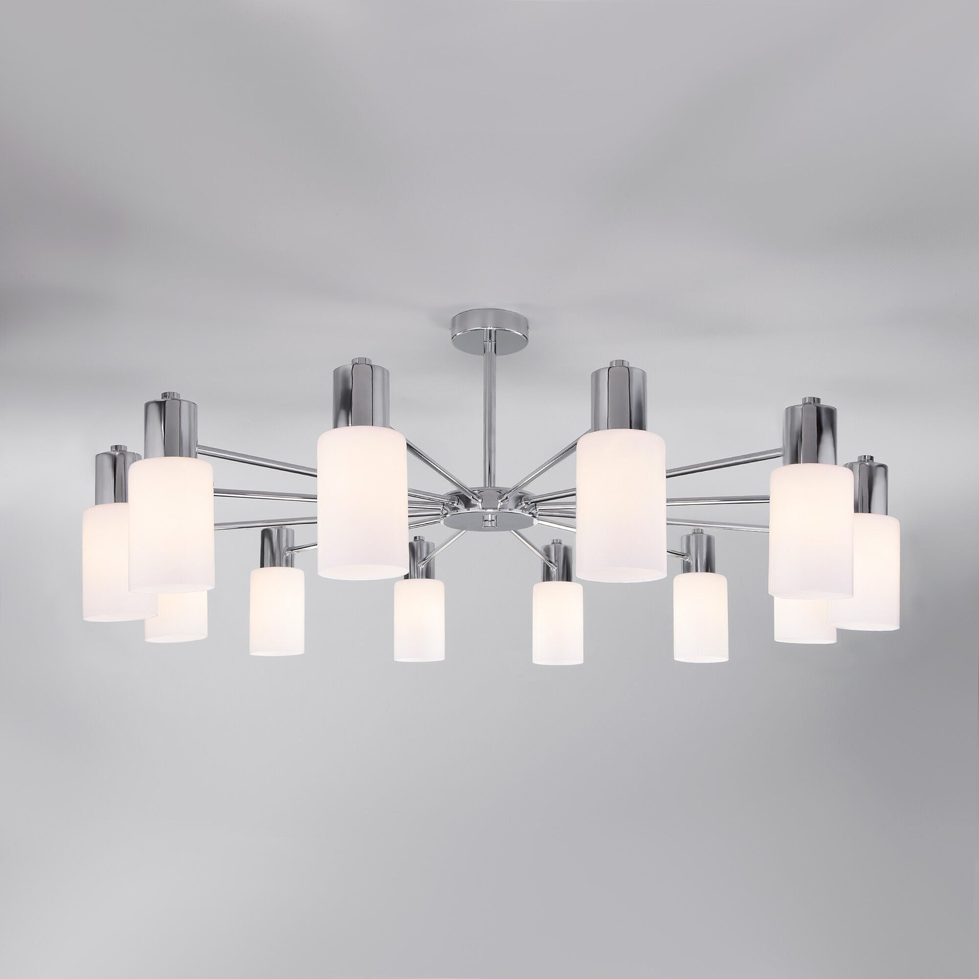 Потолочная люстра Eurosvet Vegga 70160/12 хром Smart