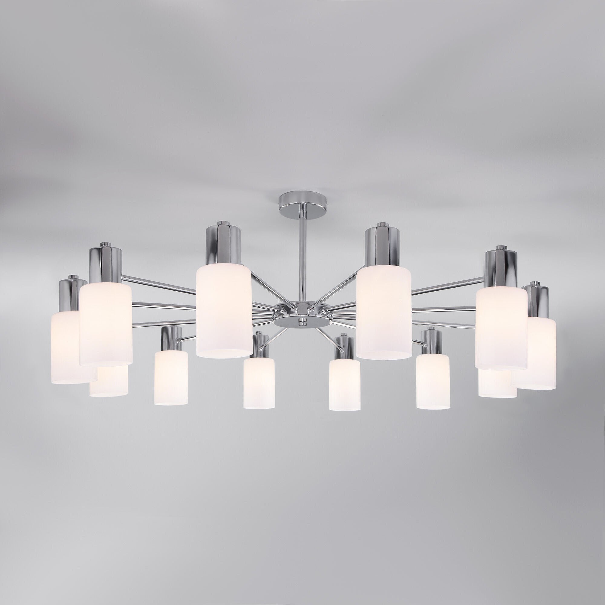 Потолочная люстра Eurosvet Vegga 70160/12 хром Smart