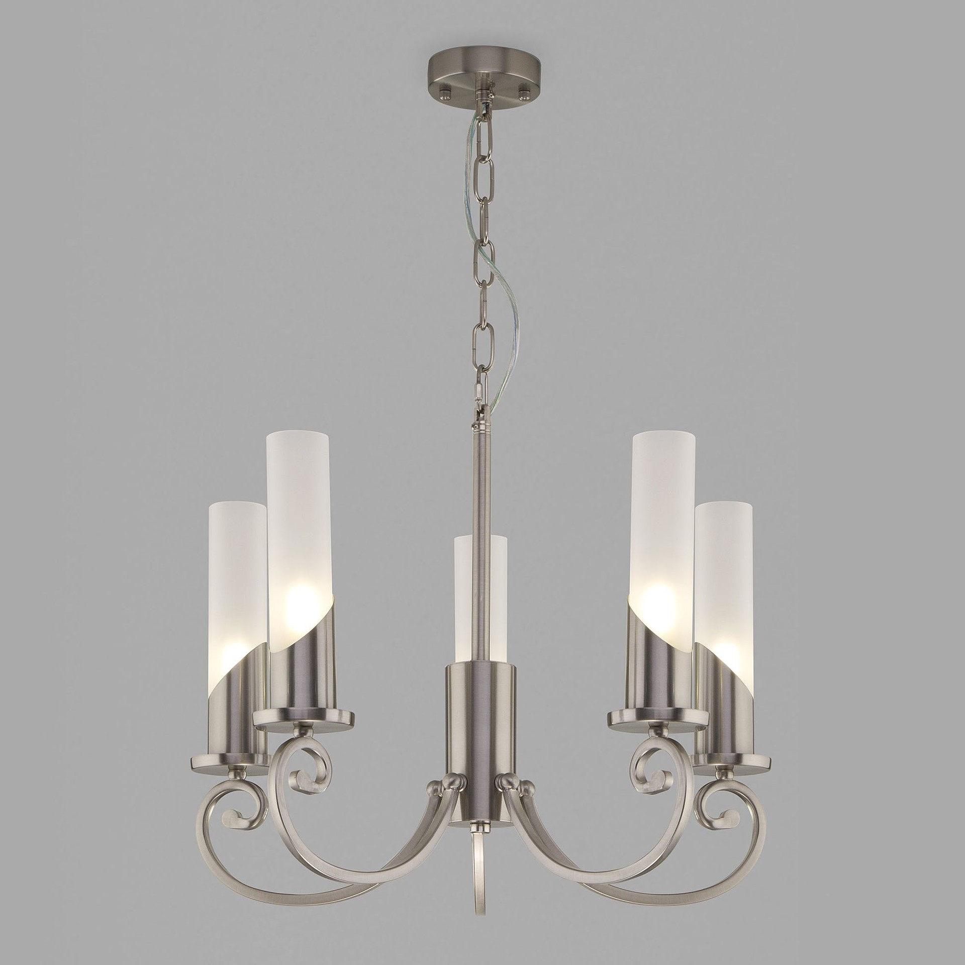 Подвесная люстра Eurosvet Banci 60117/5 никель Smart