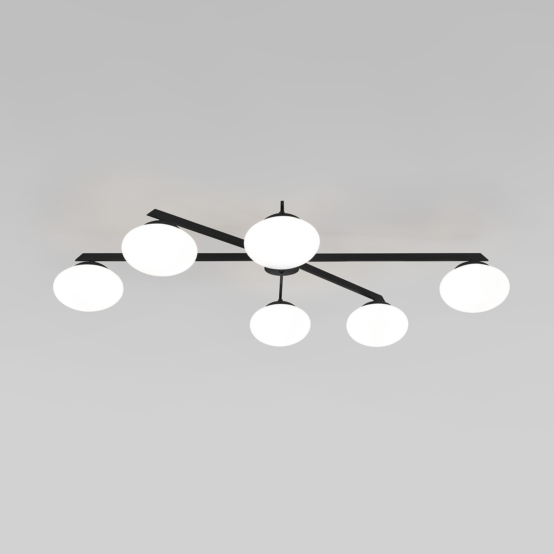 Потолочная люстра Eurosvet Opaline 70220/6 черный Smart