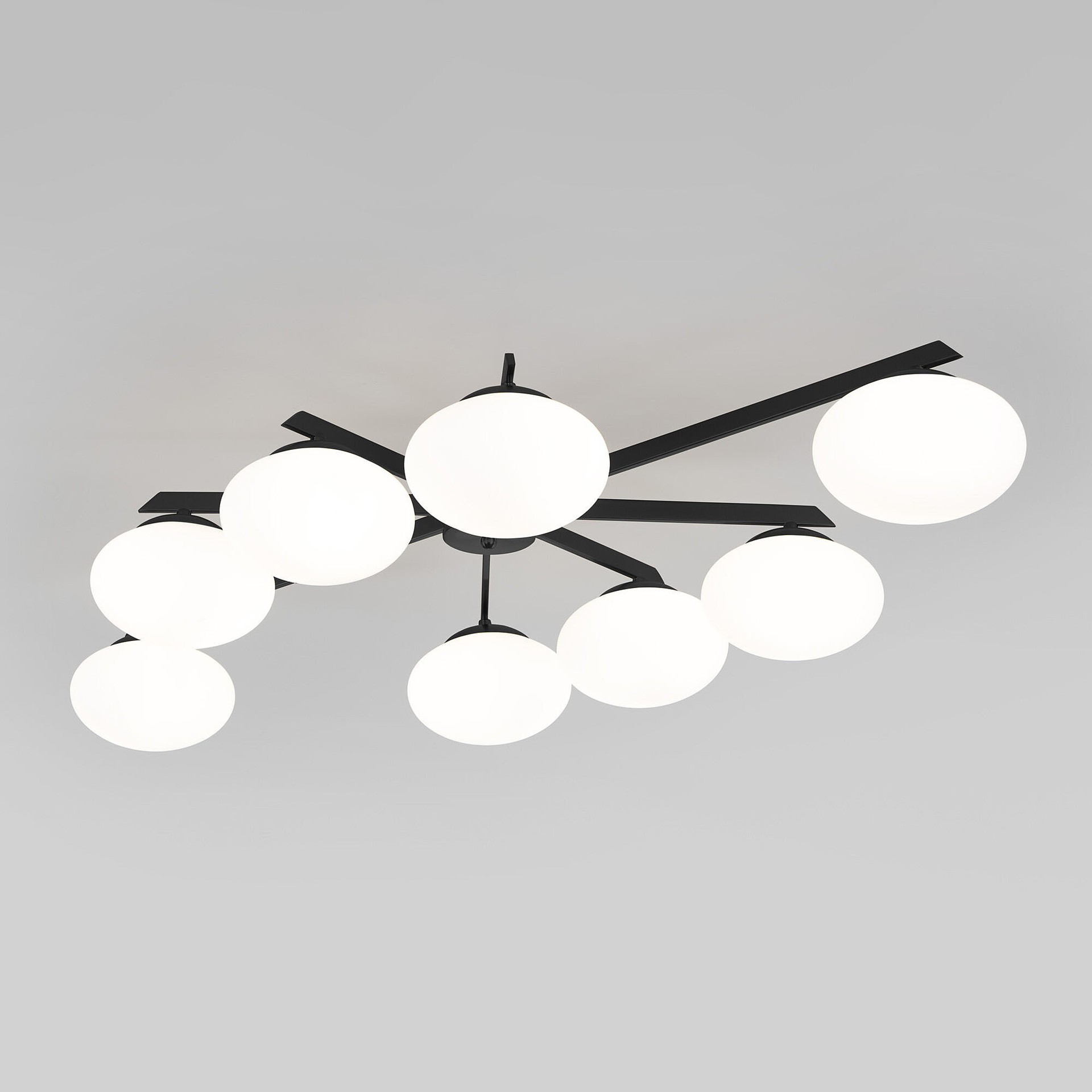 Потолочная люстра Eurosvet Opaline 70220/8 черный Smart