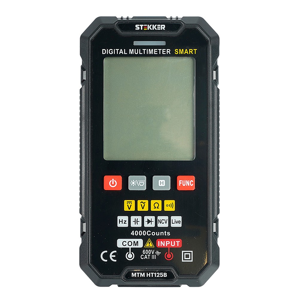 Мультиметр цифровой, 4000 отсчетов Stekker MTM HT125B 49995