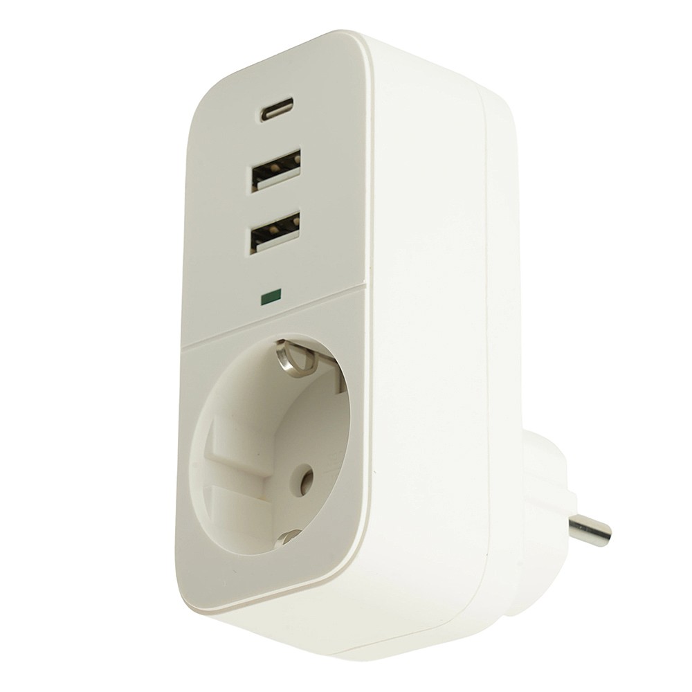 Сетевой фильтр 1-местный с/з, 250В, Stekker Nova 50142