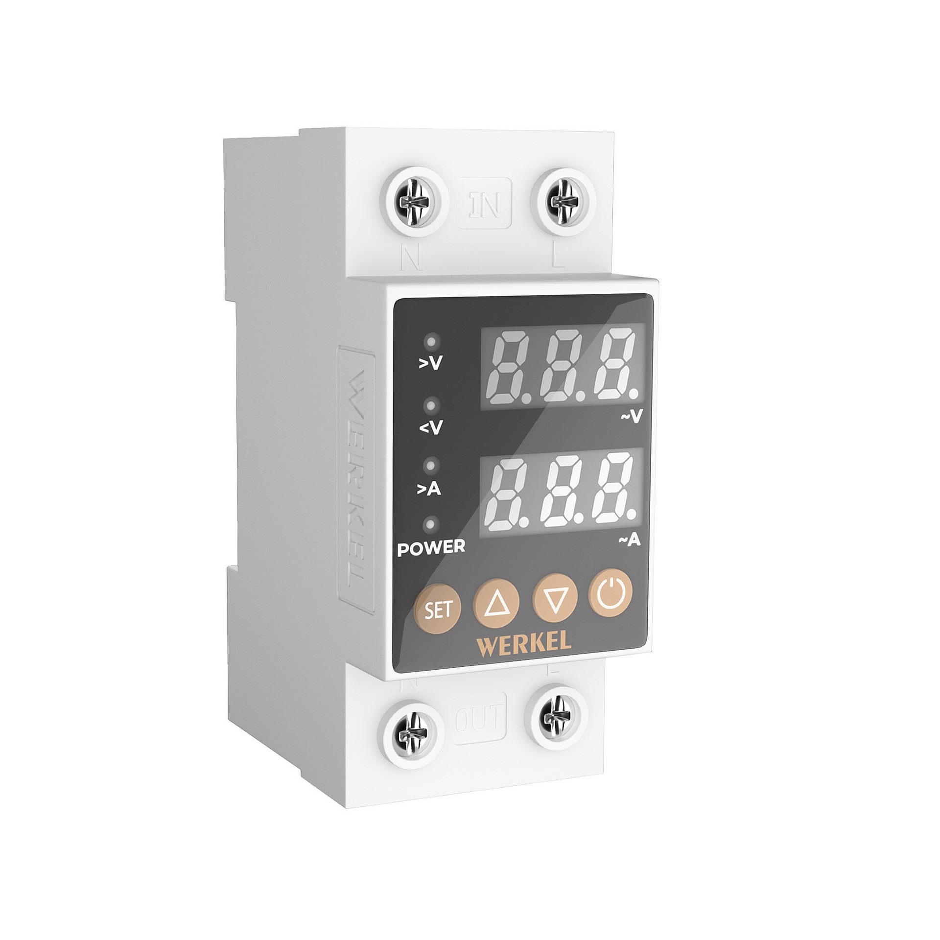 Реле напряжения Werkel W932P63R/ Реле напряжения 1P+N 63А