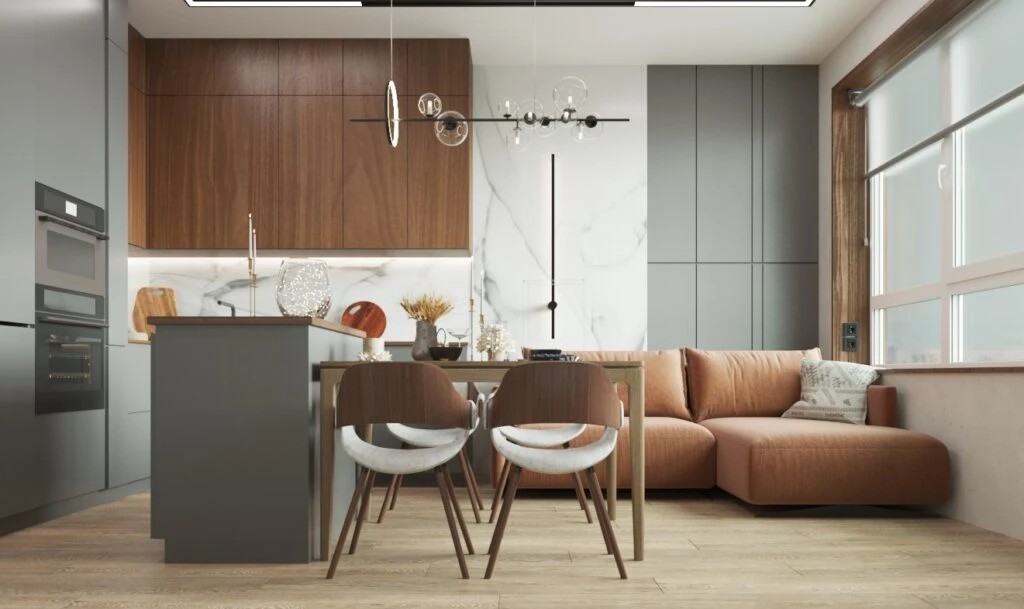 Гостиная, Кухня