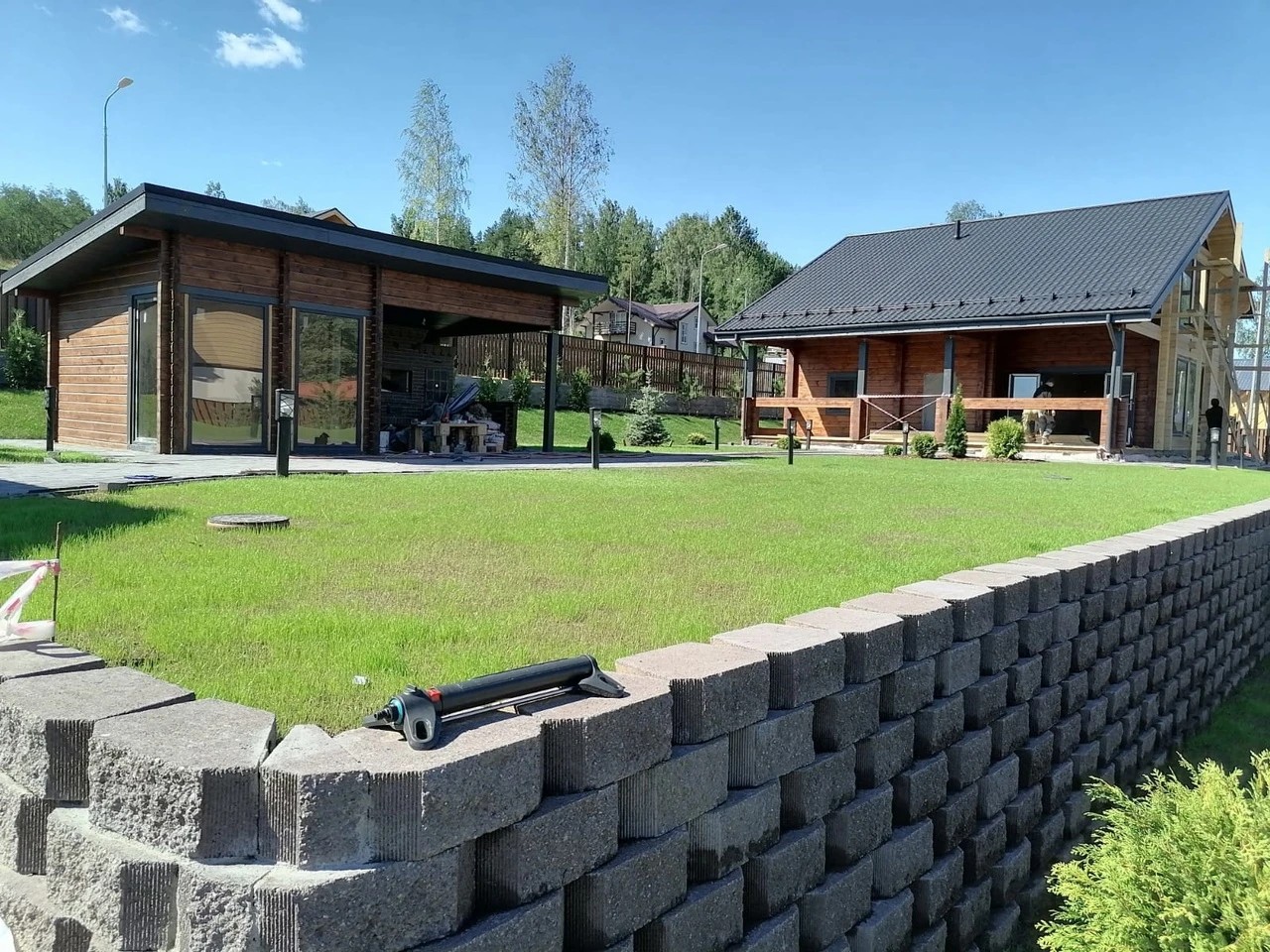 Сложные участки, подпорные стенки