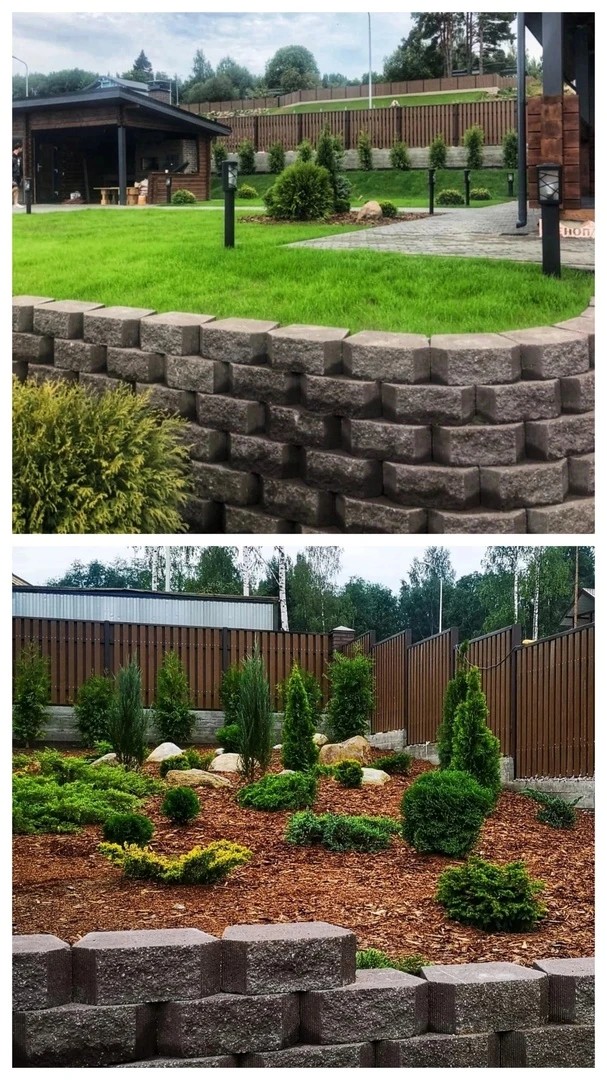 Сложные участки, подпорные стенки