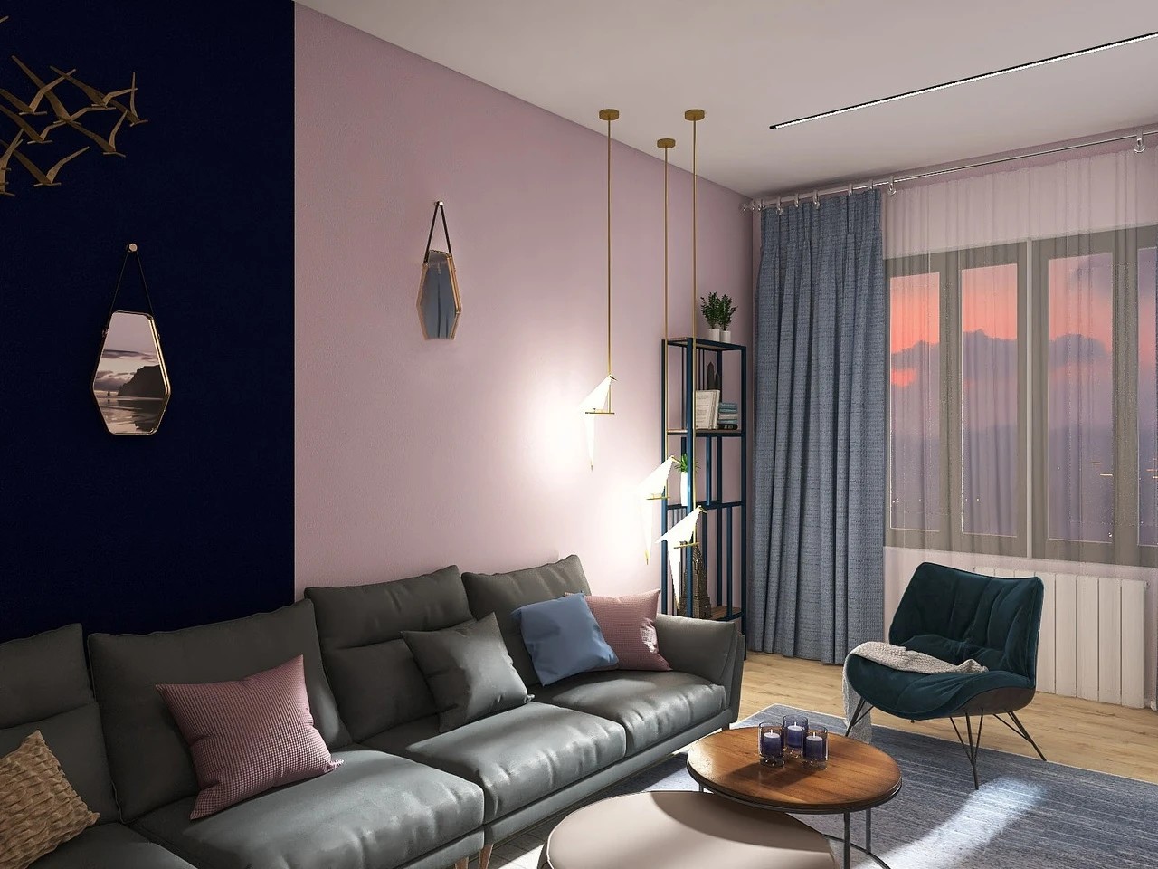 Квартира в современном стиле с элементами Эко