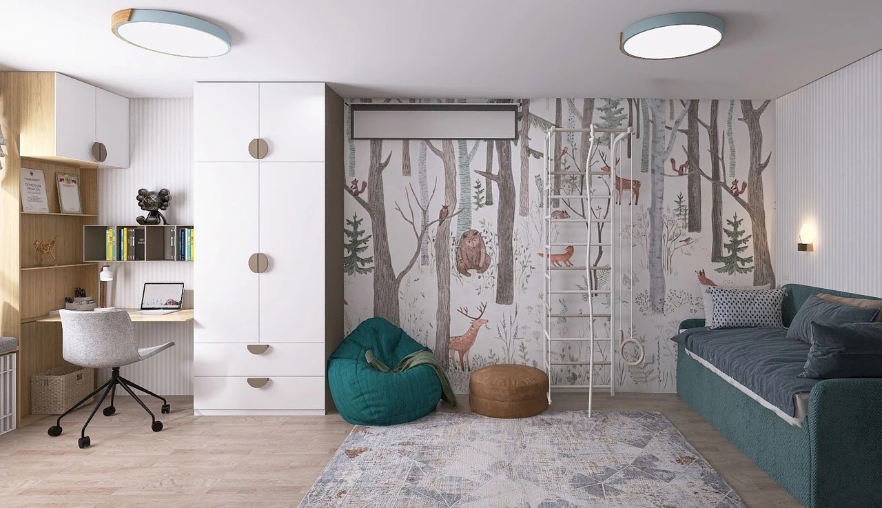 Детские комнаты для дошкольников. Совместные