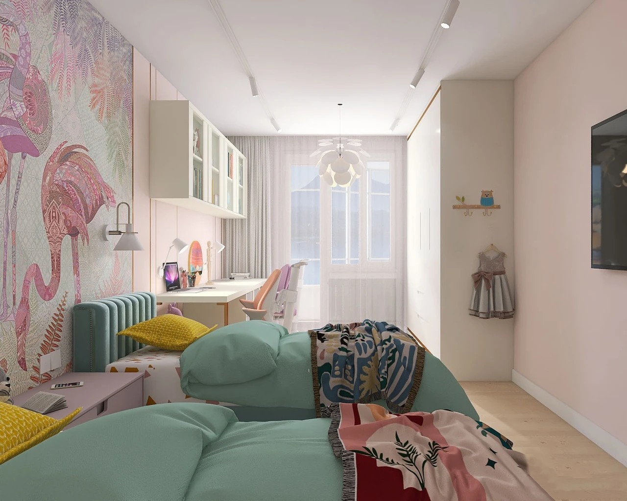 Детские комнаты для дошкольников. Совместные