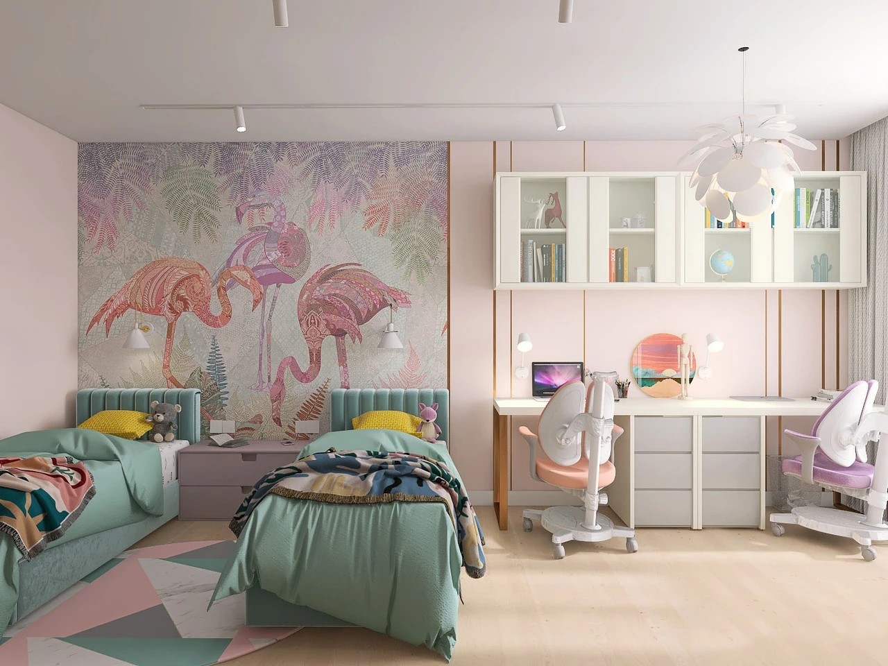 Детские комнаты для дошкольников. Совместные