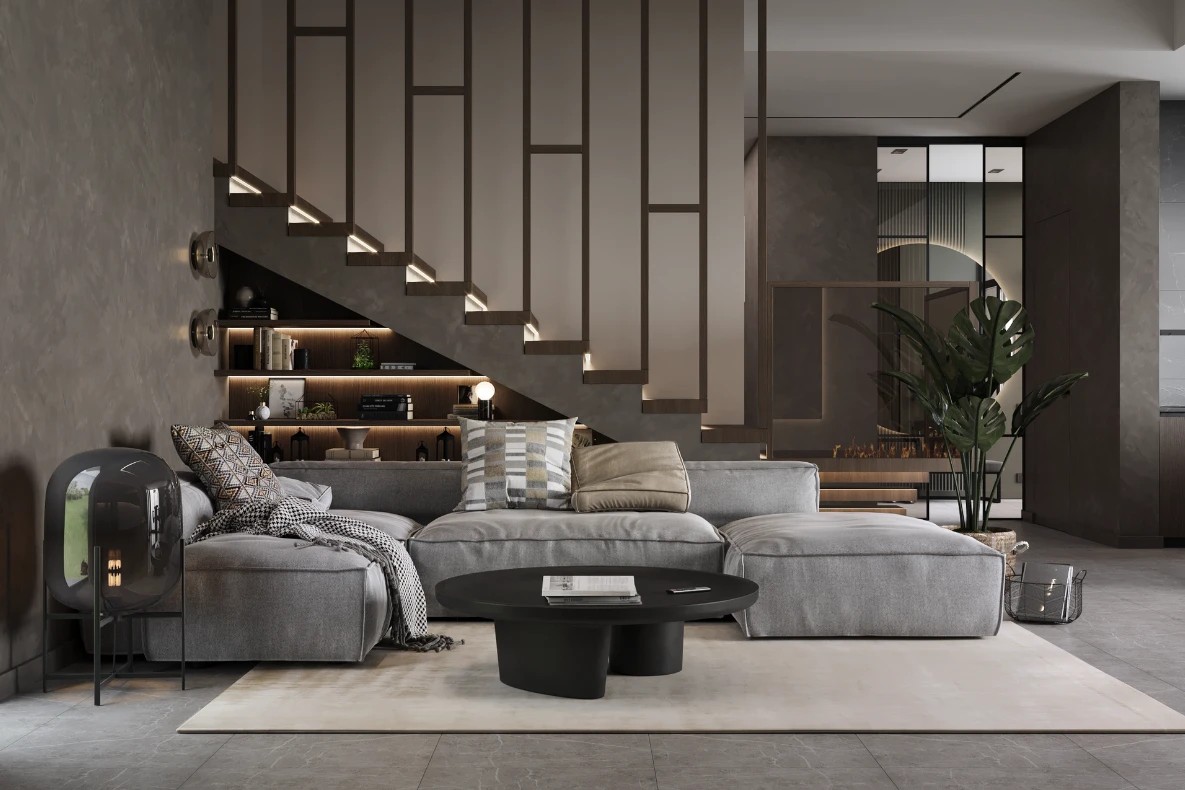 Дом 200 м. кв. 1й этаж, общие пространства