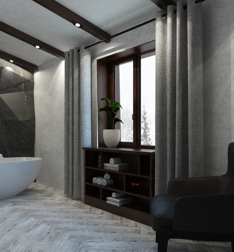 Шале на горе Можайская в 3 этажа. Стиль модерн + шале.