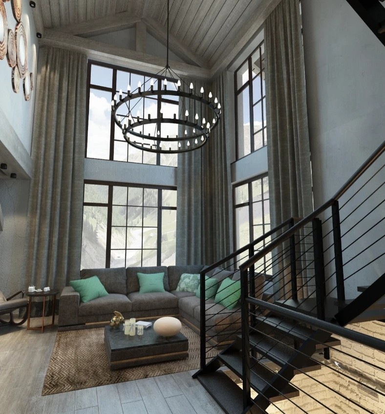 Шале на горе Можайская в 3 этажа. Стиль модерн + шале.