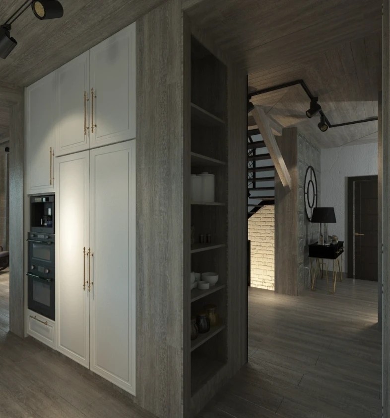 Шале на горе Можайская в 3 этажа. Стиль модерн + шале.