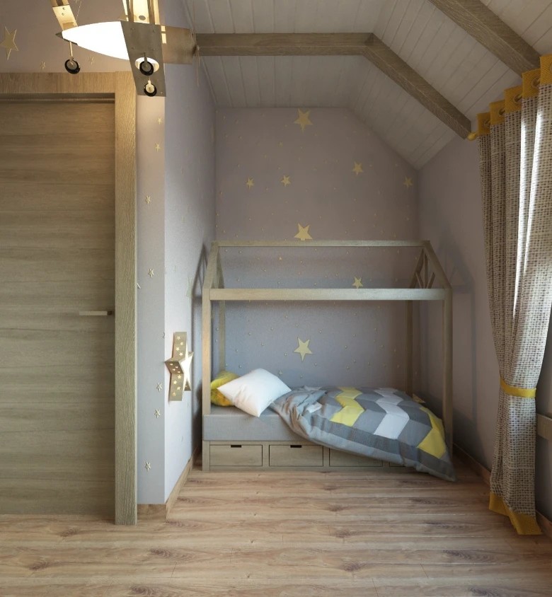 Шале на горе Можайская в 3 этажа. Стиль модерн + шале.