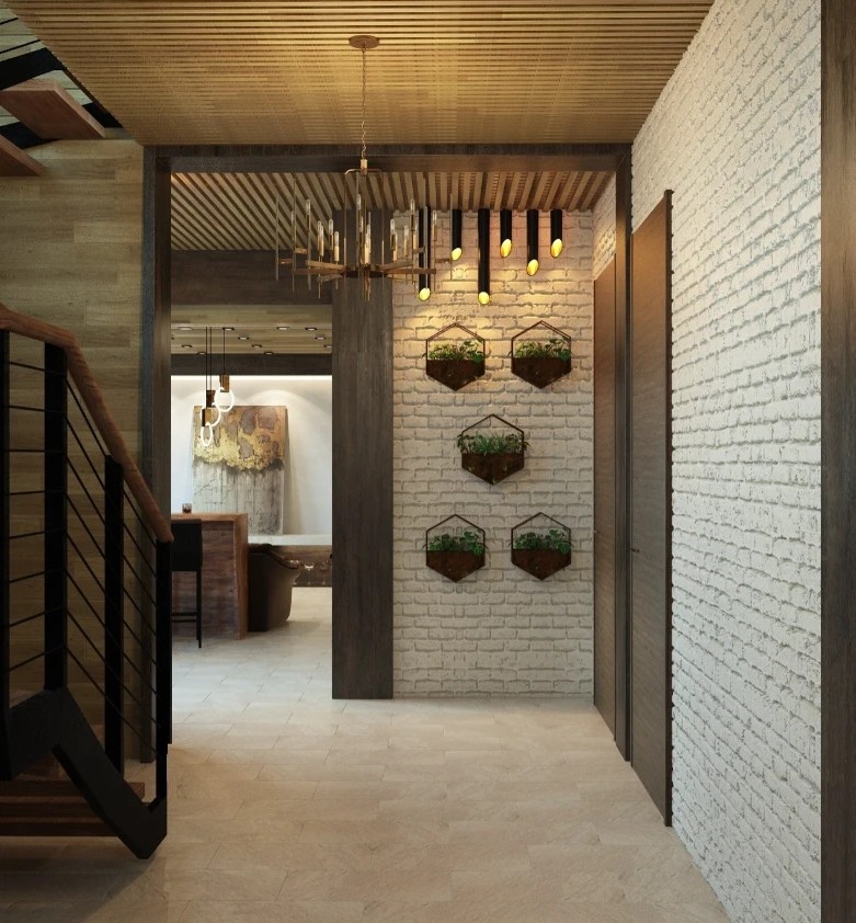 Шале на горе Можайская в 3 этажа. Стиль модерн + шале.