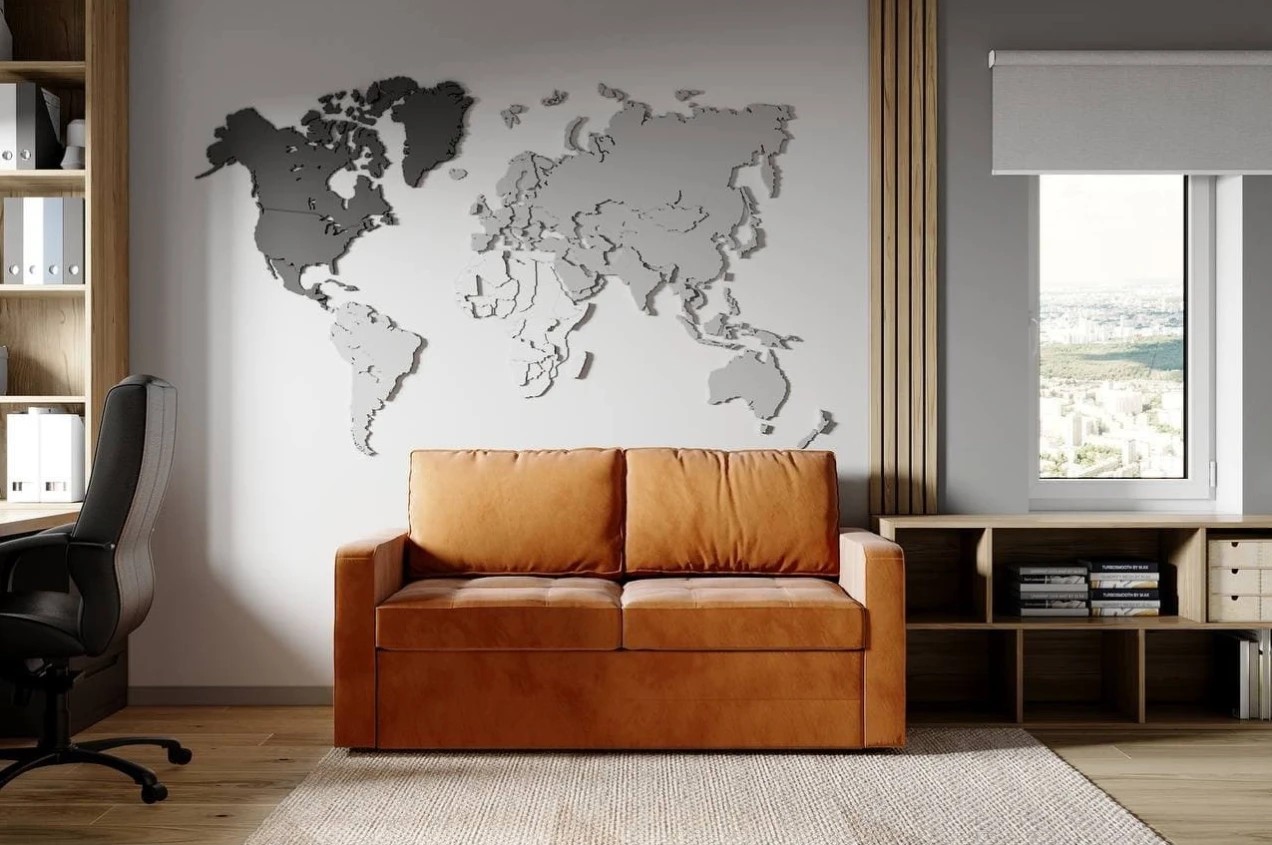 Трёхкомнатная квартира в современном стиле.