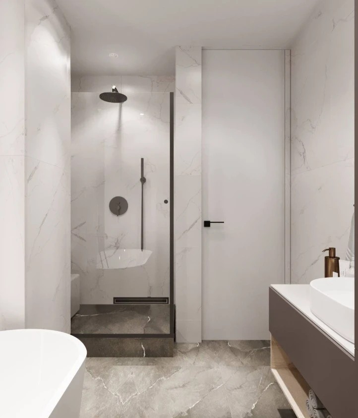 Трёхкомнатная квартира в современном стиле.