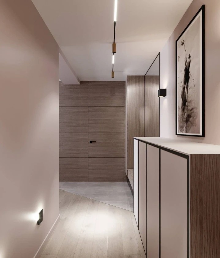 Трёхкомнатная квартира в современном стиле.