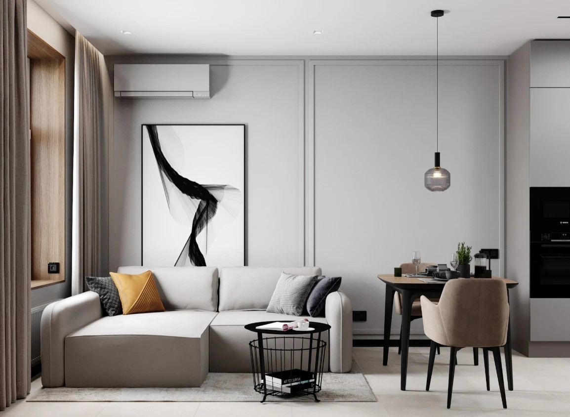 Однокомнатная квартира-студия в Москве 42 м. кв.