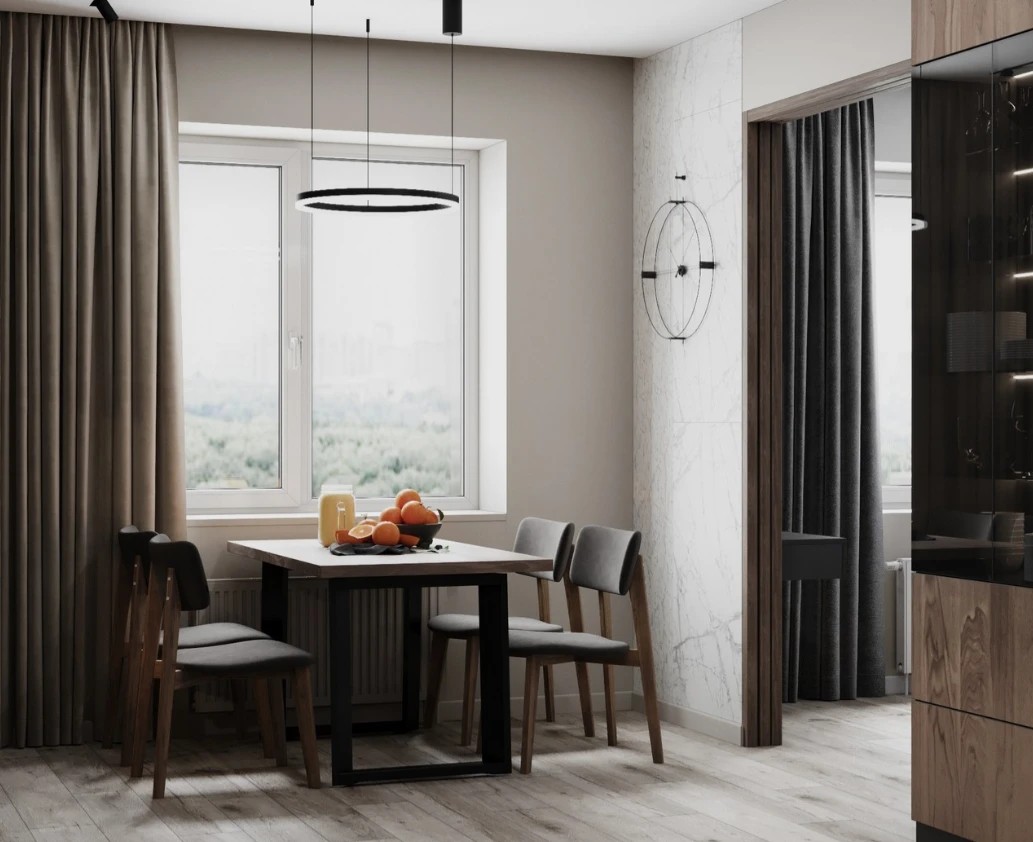 Квартира 60 м. кв. Современный стиль.