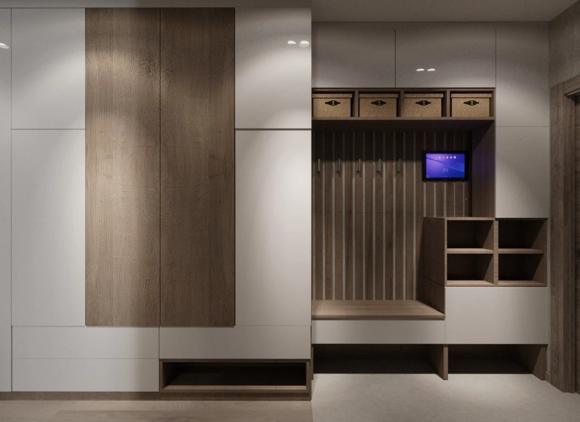 Трехкомнатная квартира. Славянка. Очень современная классика.