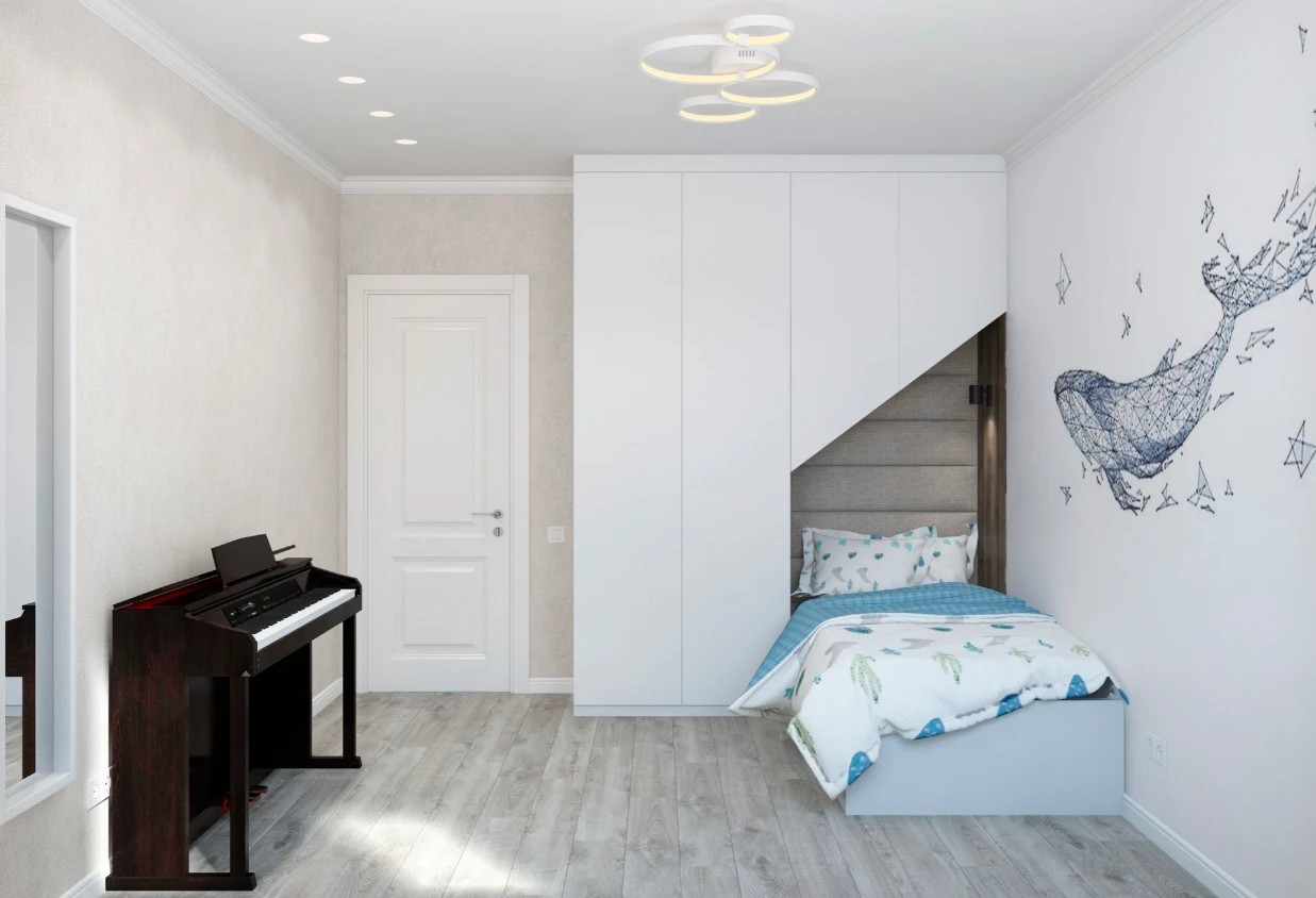 Трехкомнатная квартира в скандинавском стиле.