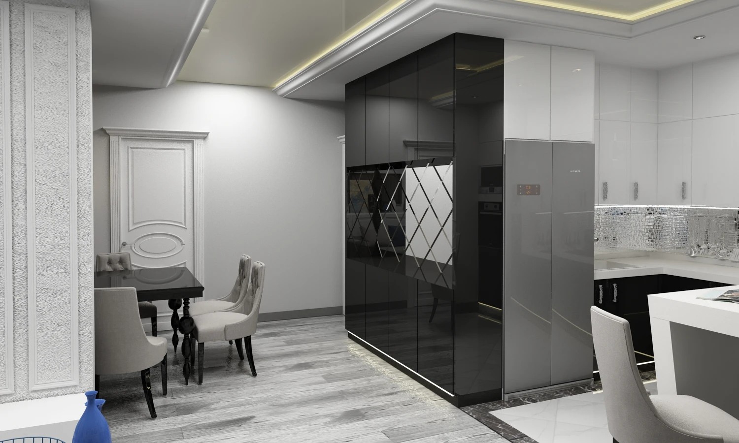 Гостиная, Кухня, Коридор