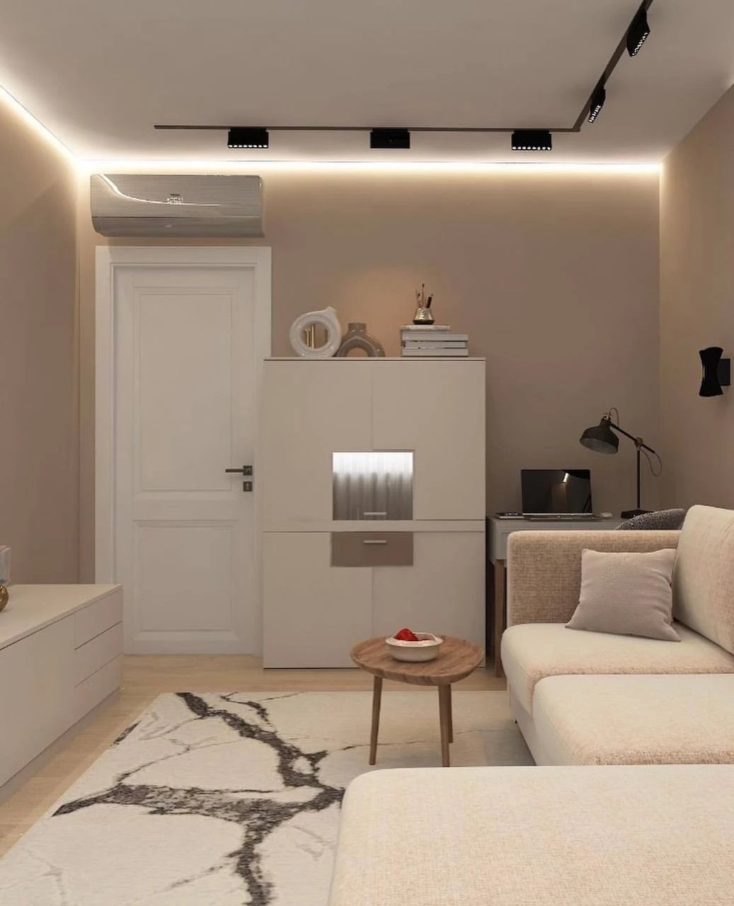 Трёхкомнатная квартира для семьи с двумя детьми.