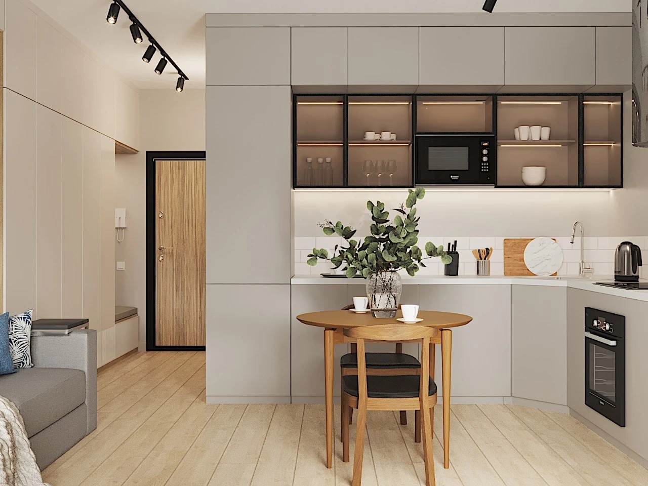 Дизайн-проект КВАРТИРА - СТУДИЯ