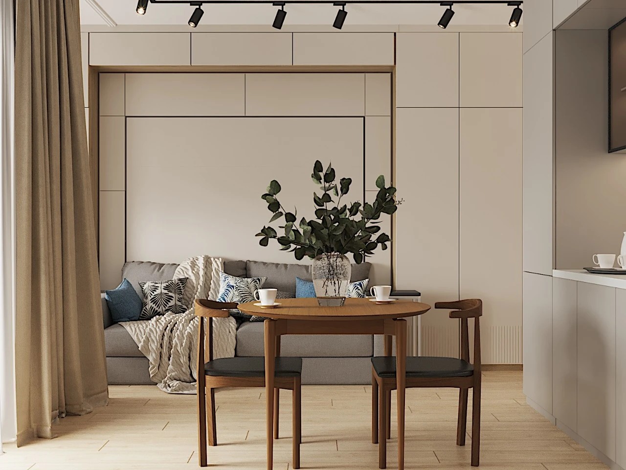 Дизайн-проект КВАРТИРА - СТУДИЯ