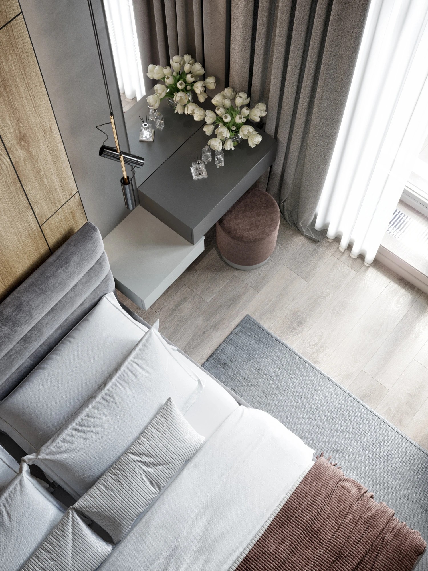 Кухня-гостиная из евродвушки в ЖК «Балтийская Жемчужина»