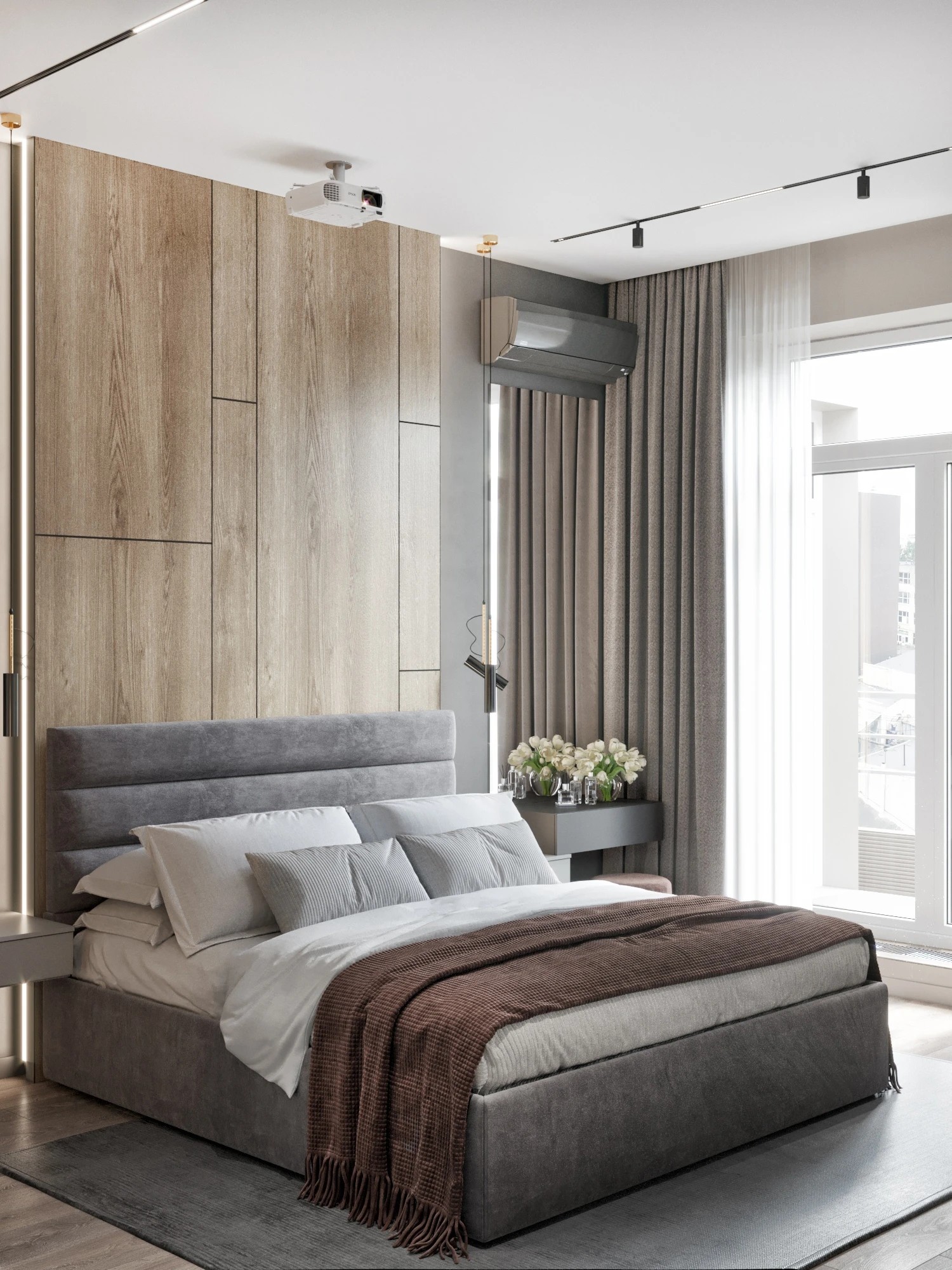 Кухня-гостиная из евродвушки в ЖК «Балтийская Жемчужина»