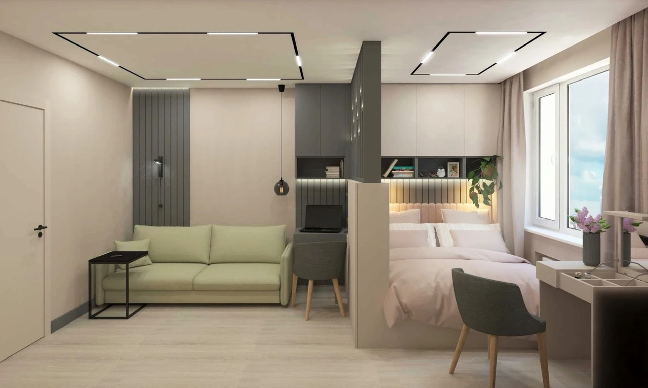 Спальня-гостиная для молодых людей