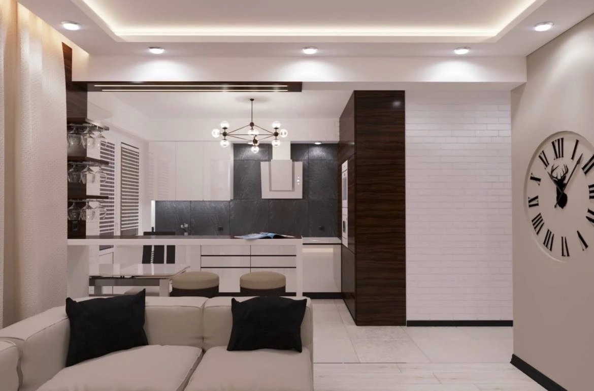 2-х комнатная квартира 48 м2 в современном стиле