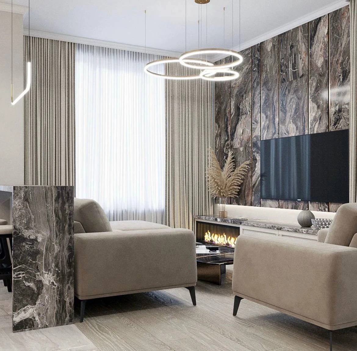 Дизайн-проекты кухни-гостиной