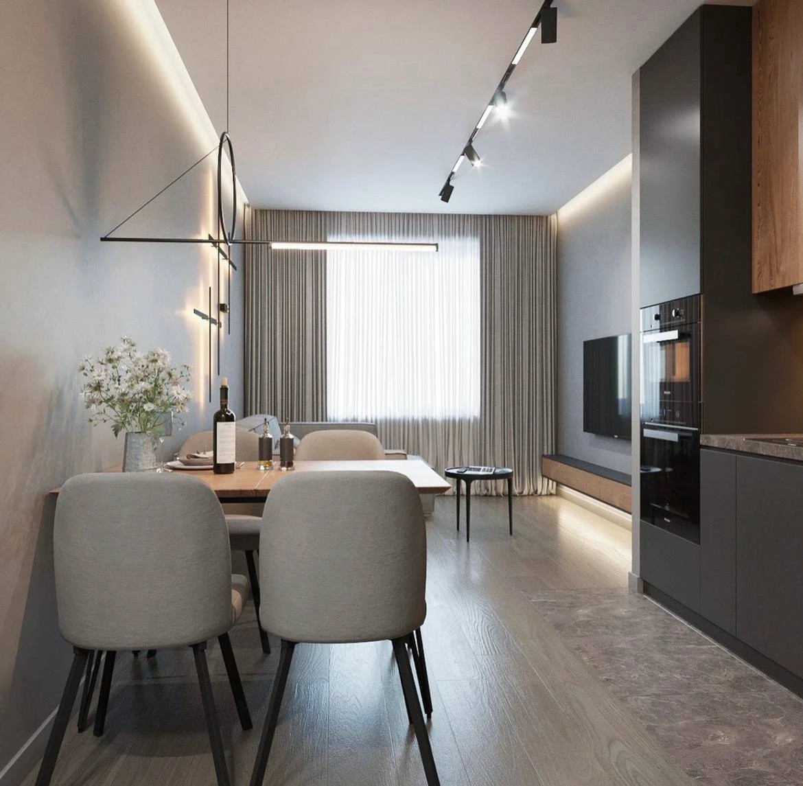 Дизайн-проекты кухни-гостиной