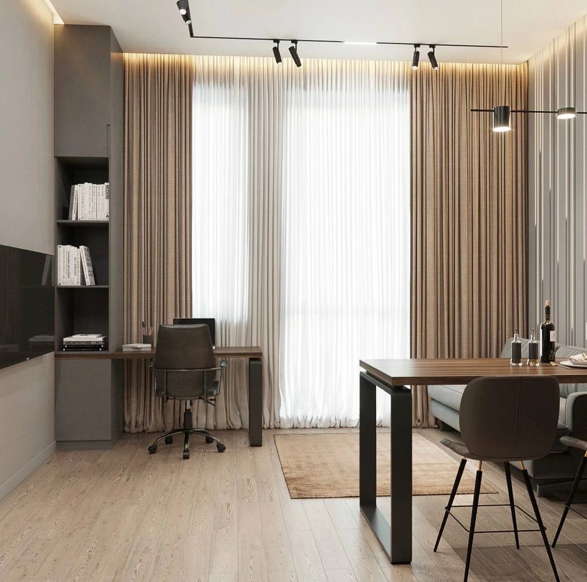 Дизайн-проекты кухни-гостиной