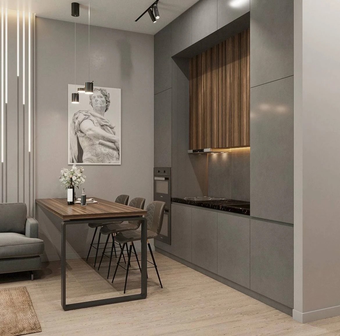 Дизайн-проекты кухни-гостиной