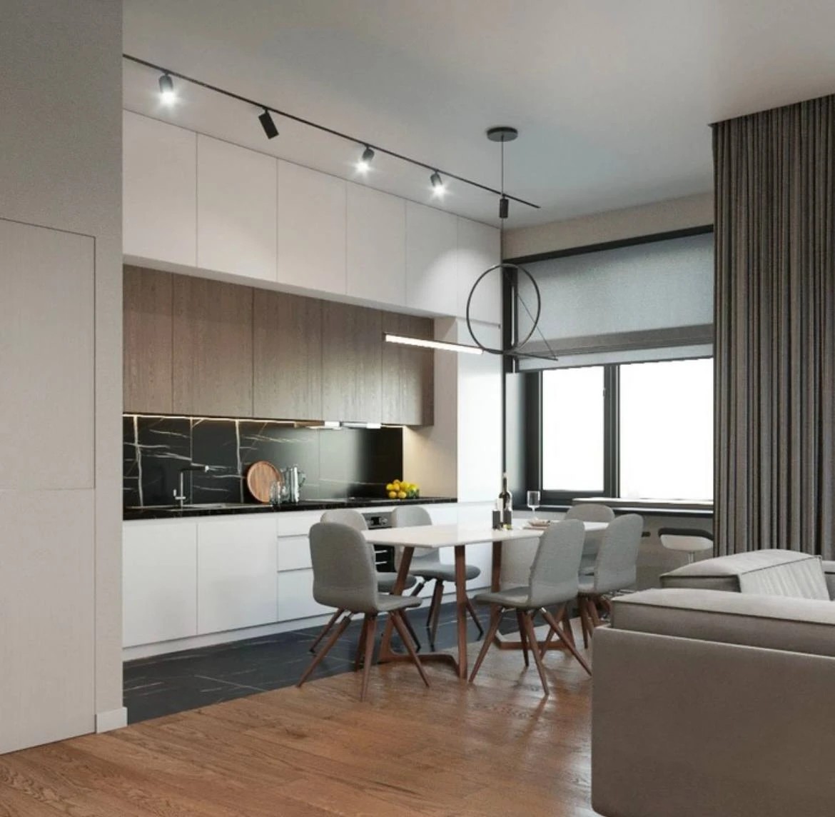 Дизайн-проекты кухни-гостиной