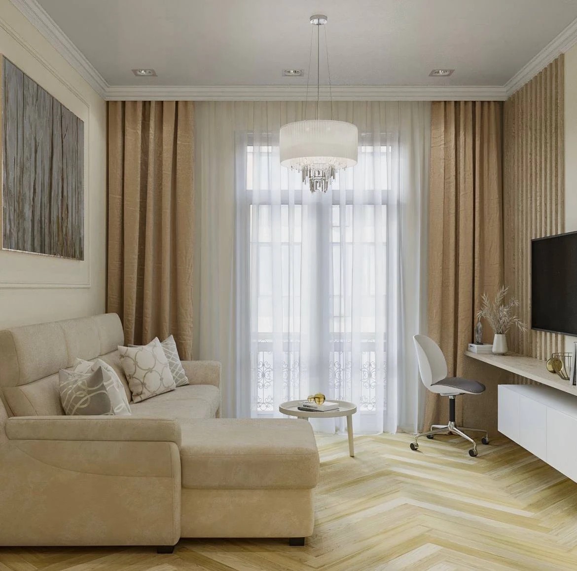 Дизайн-проекты спальни с рабочим местом