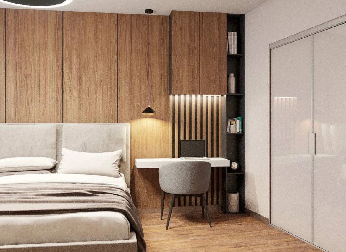 Дизайн-проекты спальни с рабочим местом