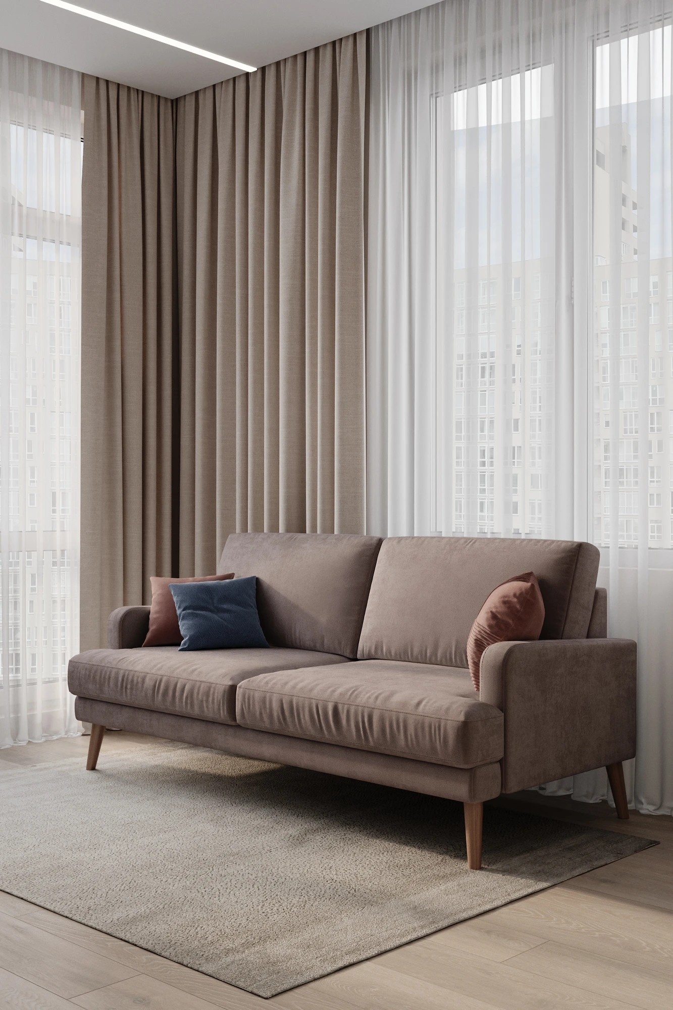 Квартира на улице Фонвизина, 83 кв. м.