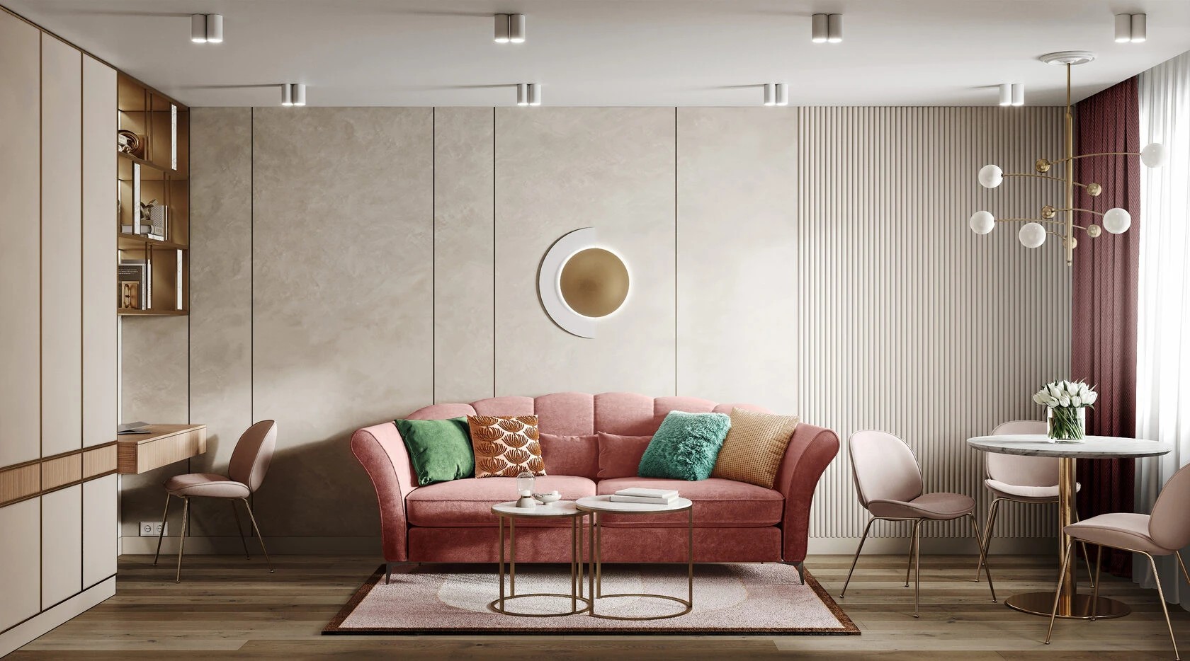 Дизайн-проект в ЖК "Skandi Klubb", 52 кв. м.